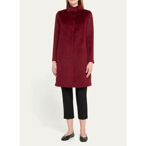 CINZIA ROCCA Stand-Collar Alpaca Wool Coat